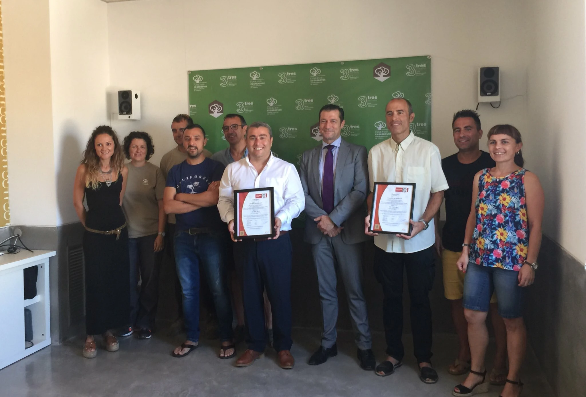 La Fundació Es Garrover obté el certificat ISO 14001 i renova el 9001