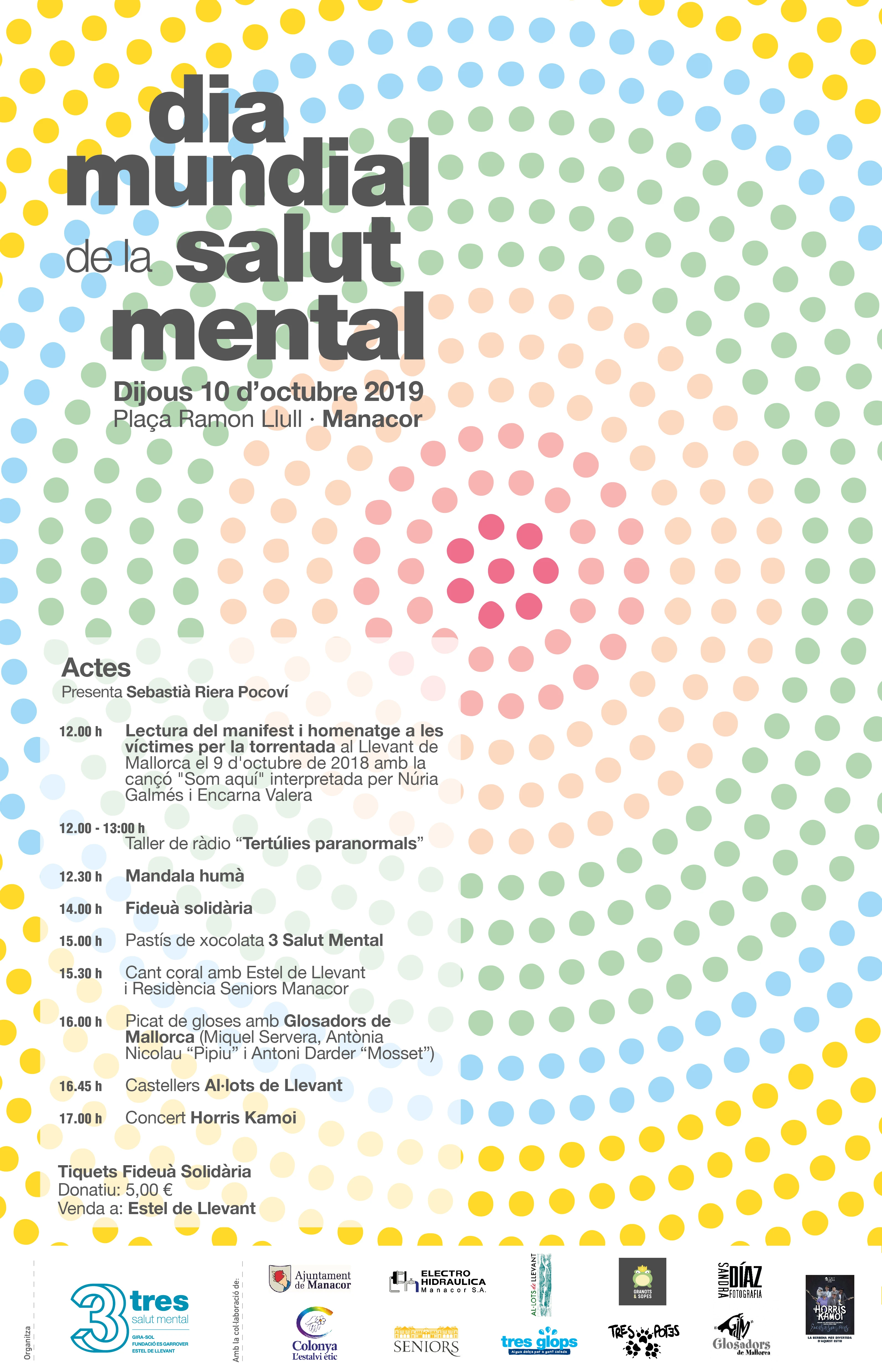 10 d'octubre: Celebram el Dia Mundial de la Salut Mental a Manacor