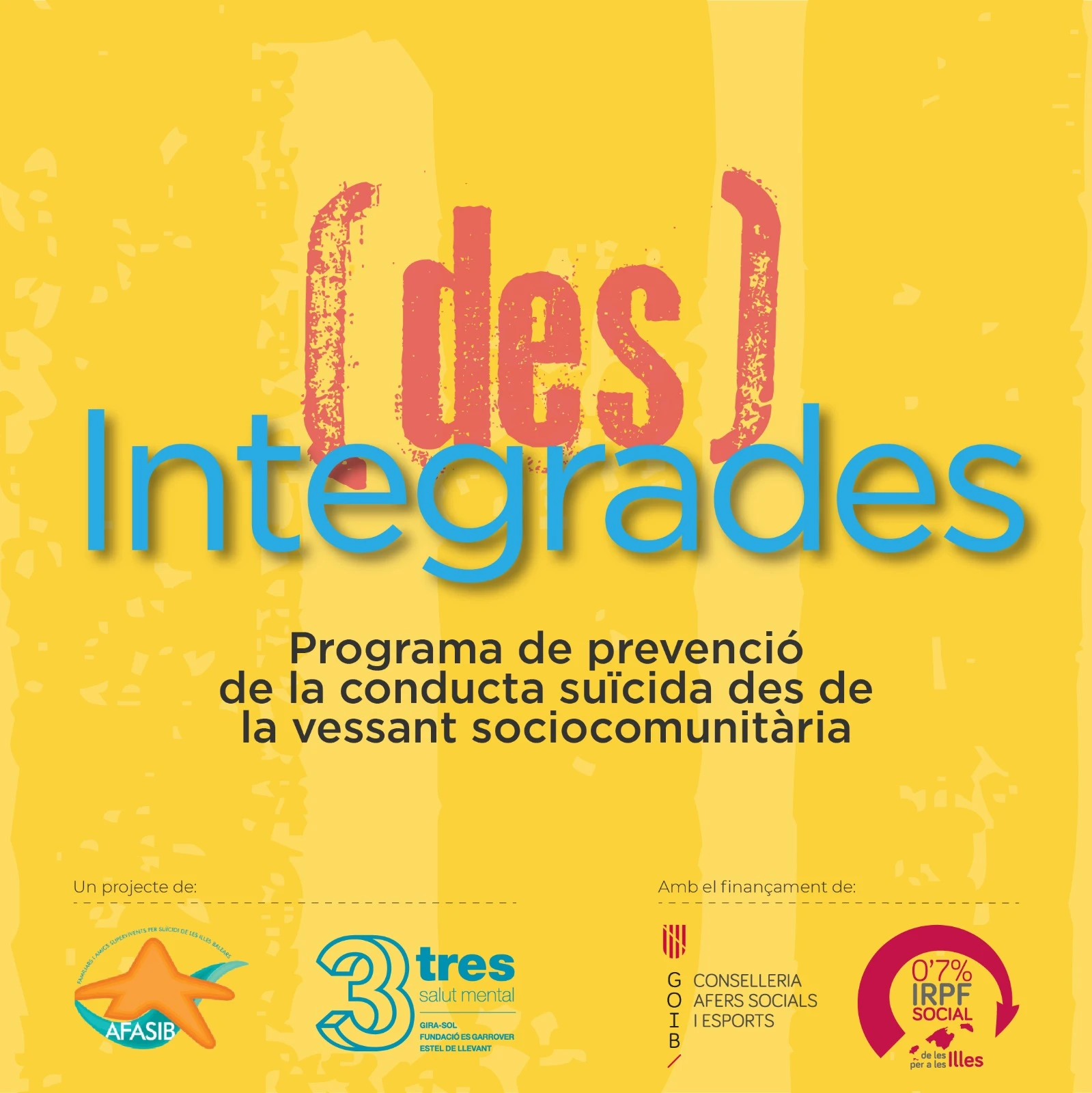 El programa (des)Integrades ofereix grups d'atenció a persones afectades per la conducta suïcida d'un ésser estimat 