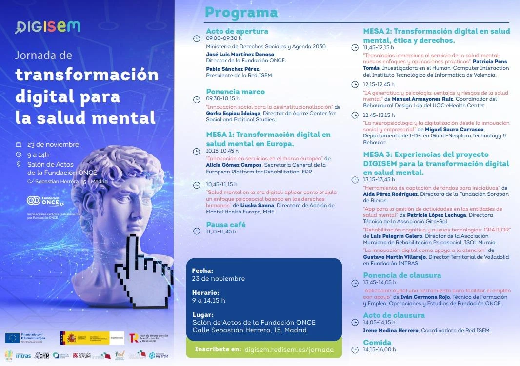 Gira-Sol participarà a la Jornada de transformació digital per a la salut mental organitzada per RED ISEM i donarà a conèixer la seva nova aplicació mòbil per a la gestió d’activitats 