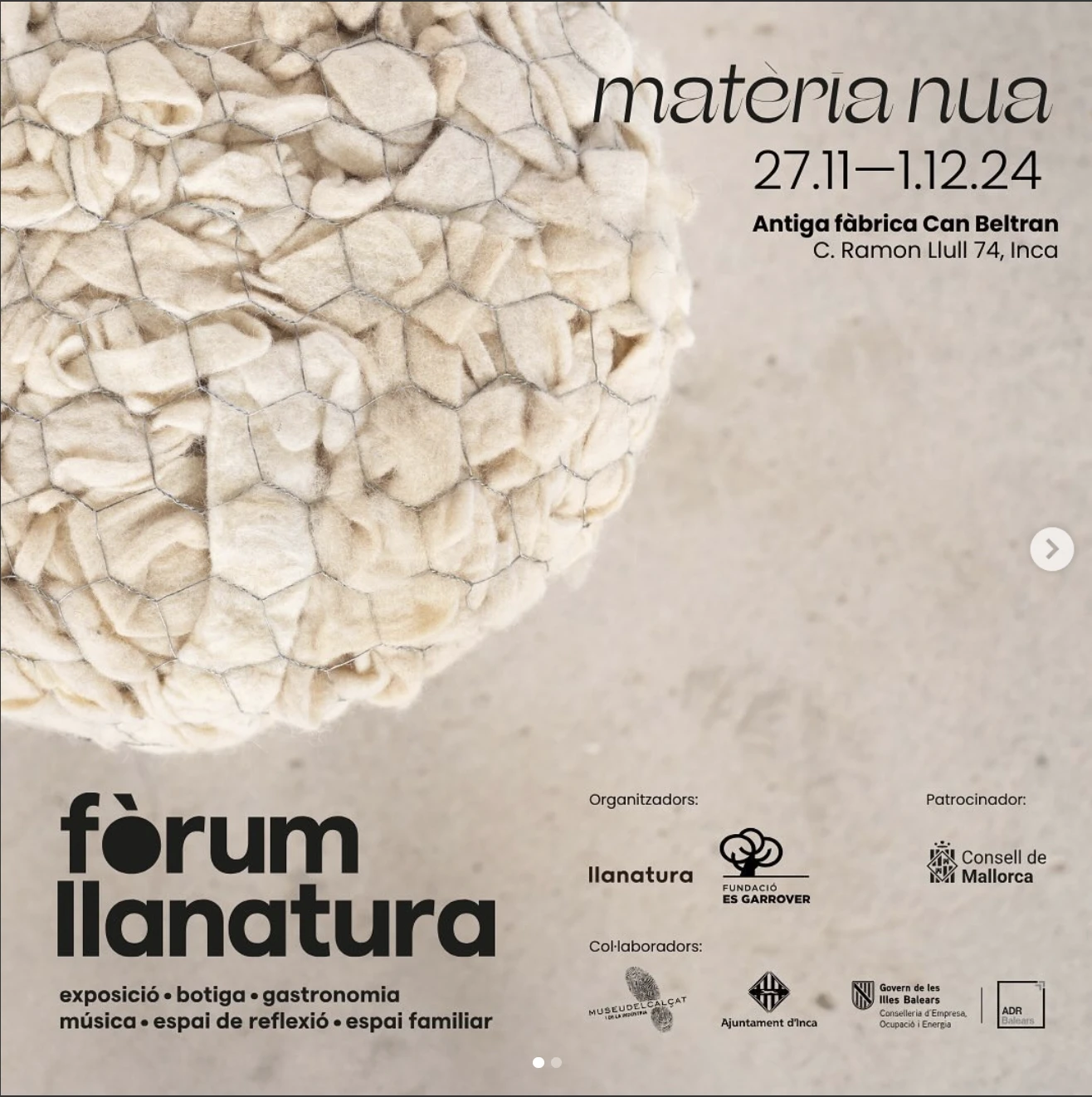 Dijous s’inaugura el Fòrum Llanatura, la primera plataforma social i cultural per impulsar una Mallorca circular, cooperativa i regenerativa 