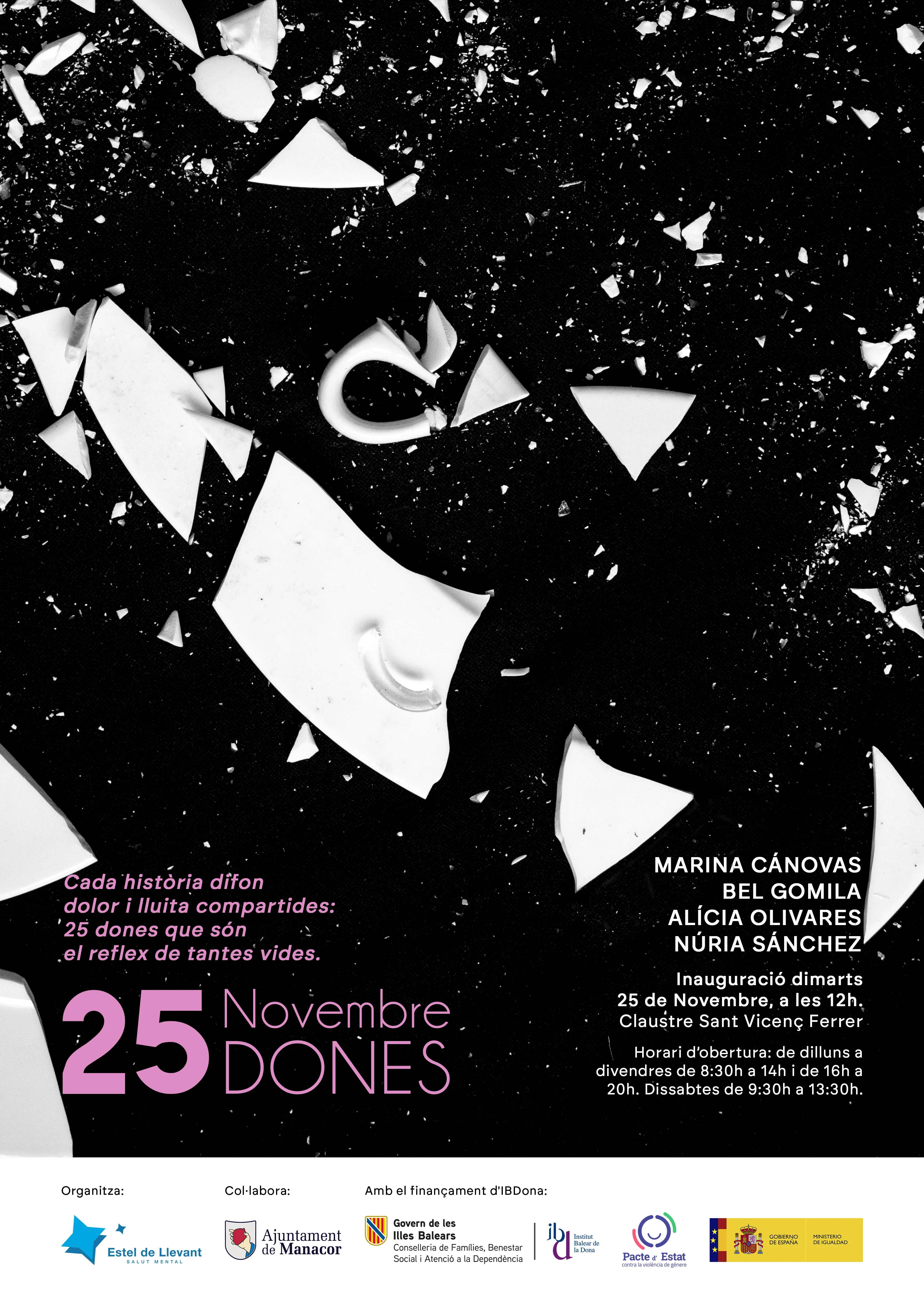 Estel de Llevant inaugura l’exposició “25N, 25 Dones”, un projecte artístic col·lectiu per visibilitzar les violències masclistes i el seu impacte en la salut mental