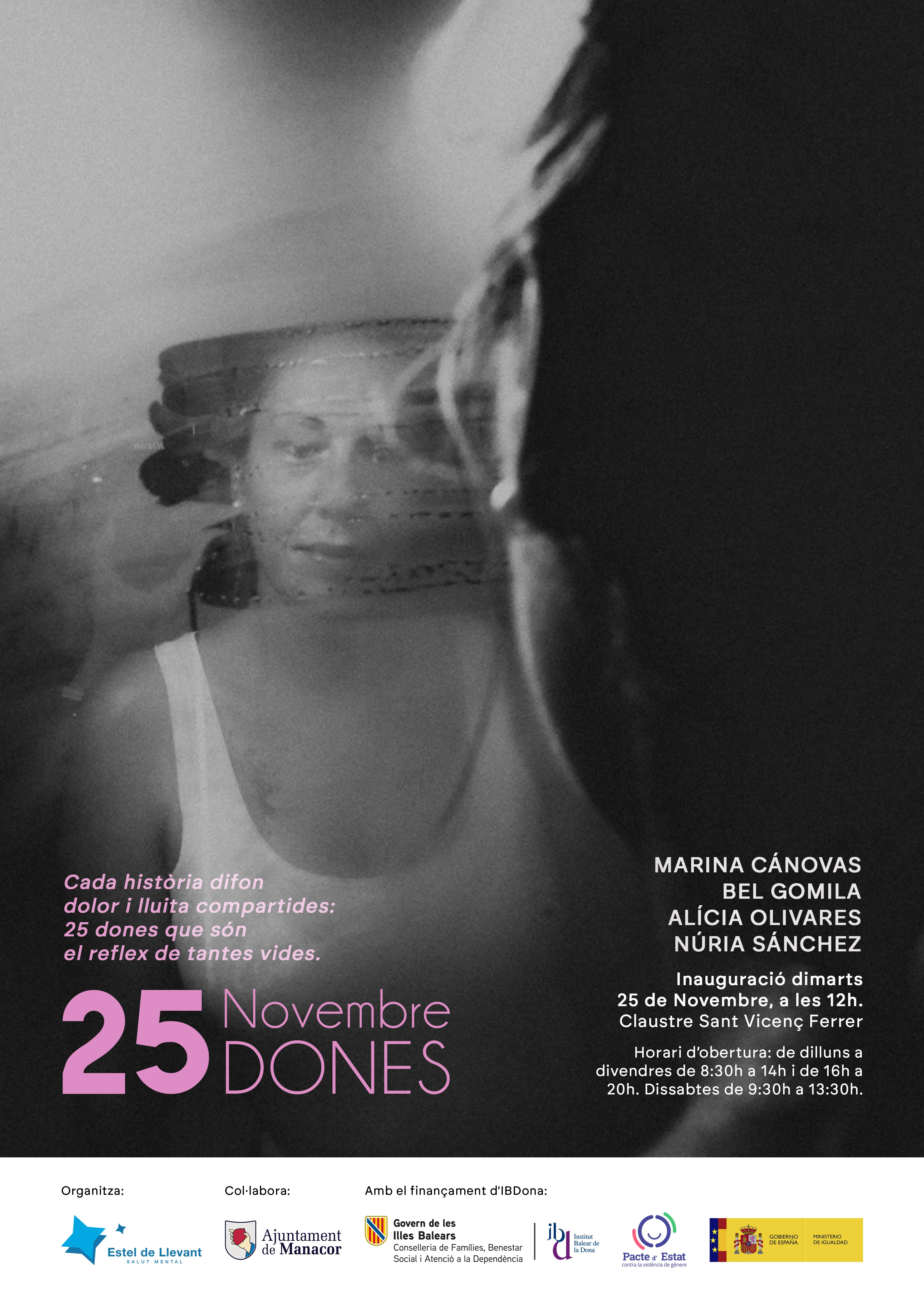 Estel de Llevant inaugura l’exposició “25N, 25 Dones”, un projecte artístic col·lectiu per visibilitzar les violències masclistes i el seu impacte en la salut mental
